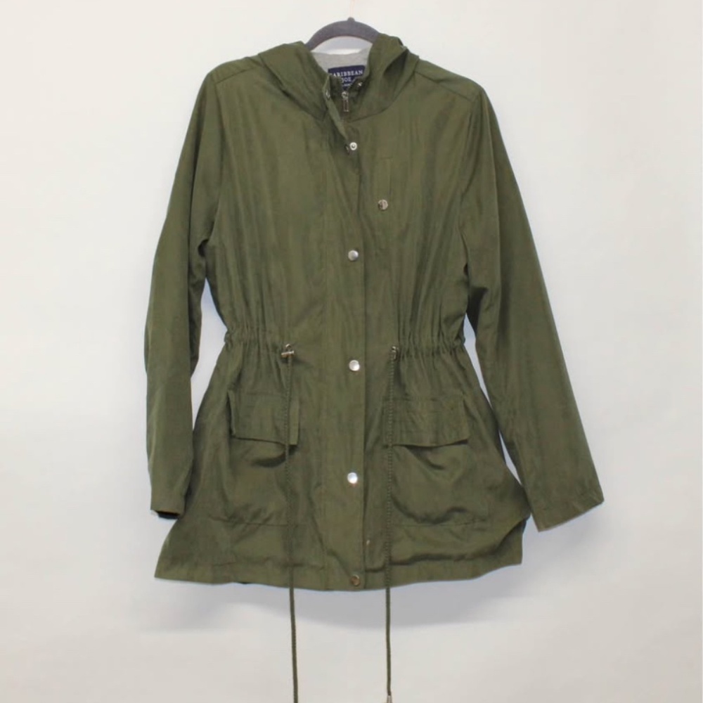 Olive Green Anorak Light Weight Jacket